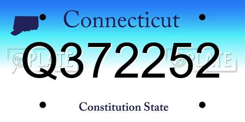Q372252 Connecticut License Plate