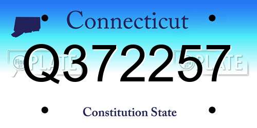 Q372257 Connecticut License Plate