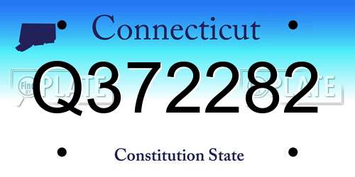 Q372282 Connecticut License Plate
