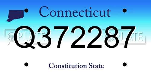Q372287 Connecticut License Plate