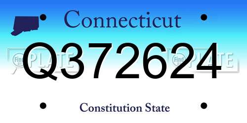 Q372624 Connecticut License Plate