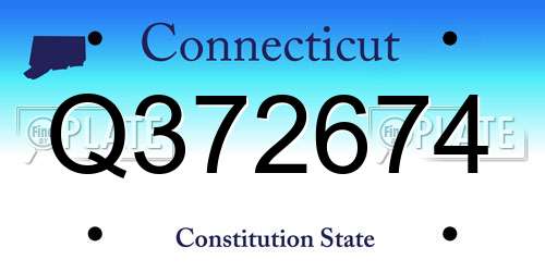Q372674 Connecticut License Plate
