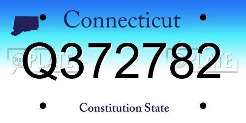 Q372782 Connecticut License Plate