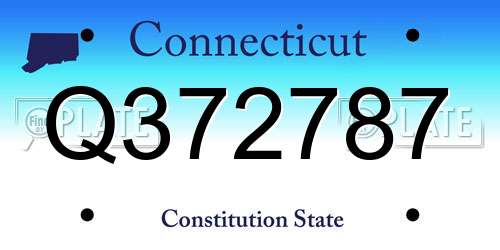 Q372787 Connecticut License Plate