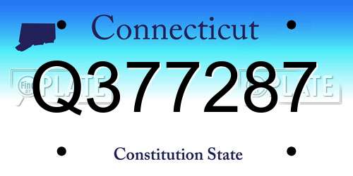 Q377287 Connecticut License Plate