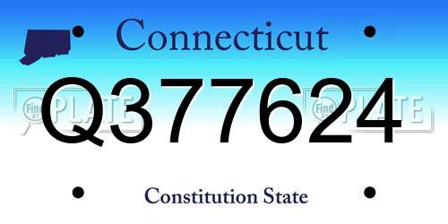 Q377624 Connecticut License Plate