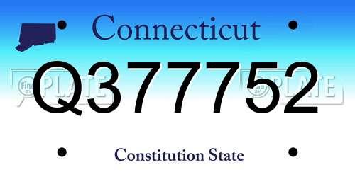 Q377752 Connecticut License Plate