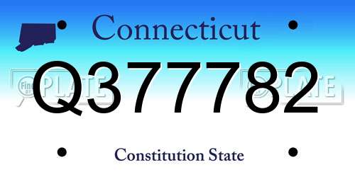 Q377782 Connecticut License Plate