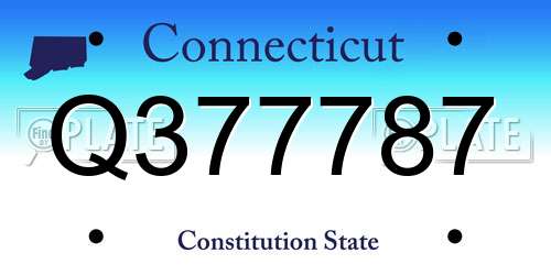 Q377787 Connecticut License Plate