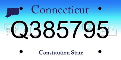 Q385795 Connecticut License Plate