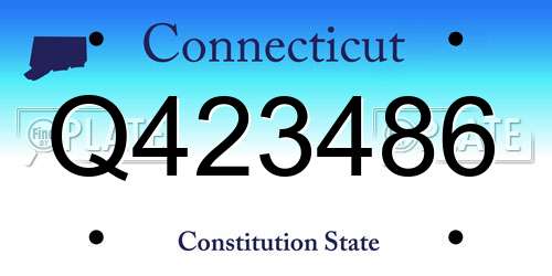 Q423486 Connecticut License Plate