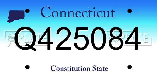 Q425084 Connecticut License Plate