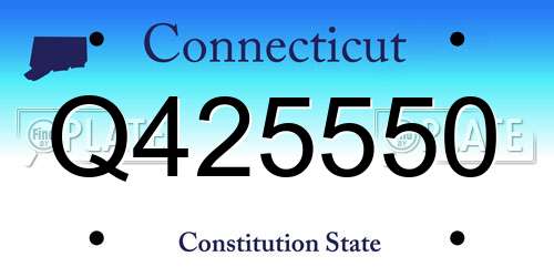 Q425550 Connecticut License Plate