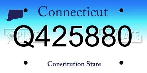 Q425880 Connecticut License Plate