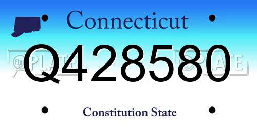 Q428580 Connecticut License Plate