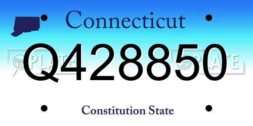 Q428850 Connecticut License Plate
