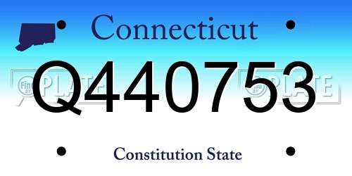 Q440753 Connecticut License Plate