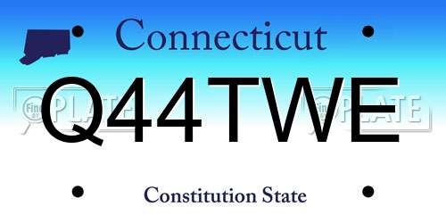 Q44TWE Connecticut License Plate