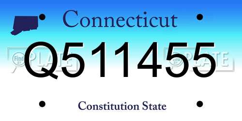 Q511455 Connecticut License Plate