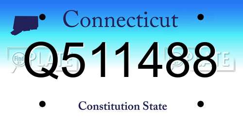 Q511488 Connecticut License Plate