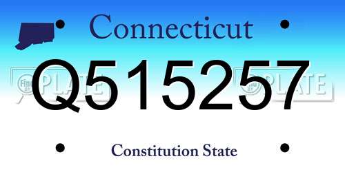 Q515257 Connecticut License Plate