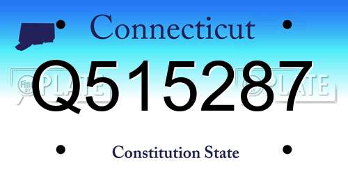 Q515287 Connecticut License Plate