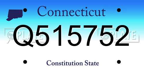 Q515752 Connecticut License Plate