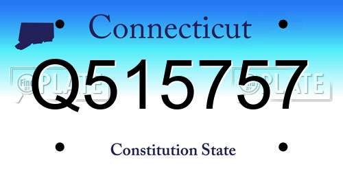 Q515757 Connecticut License Plate