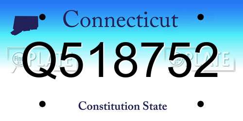 Q518752 Connecticut License Plate