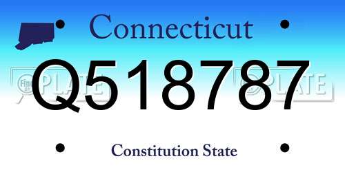 Q518787 Connecticut License Plate
