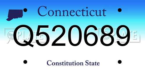 Q520689 Connecticut License Plate