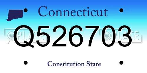 Q526703 Connecticut License Plate