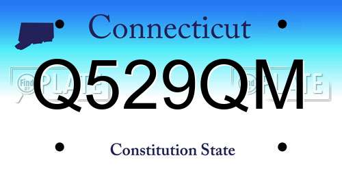 Q529QM Connecticut License Plate