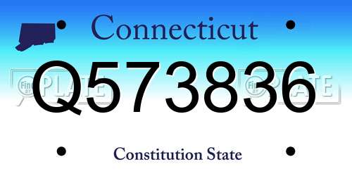 Q573836 Connecticut License Plate