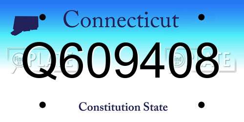 Q609408 Connecticut License Plate