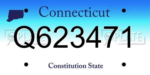 Q623471 Connecticut License Plate