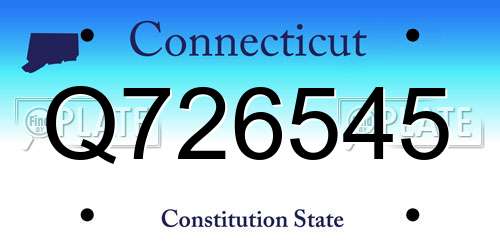 Q726545 Connecticut License Plate