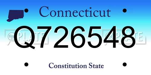 Q726548 Connecticut License Plate