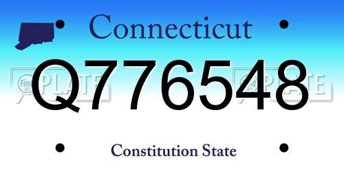 Q776548 Connecticut License Plate