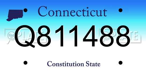 Q811488 Connecticut License Plate