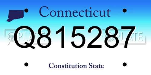 Q815287 Connecticut License Plate