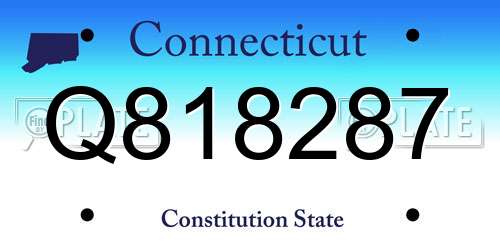 Q818287 Connecticut License Plate