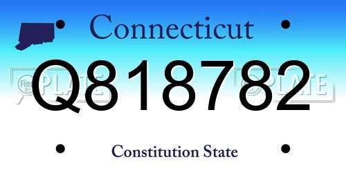 Q818782 Connecticut License Plate