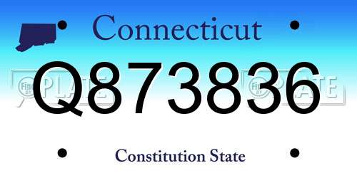 Q873836 Connecticut License Plate