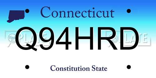 Q94HRD Connecticut License Plate