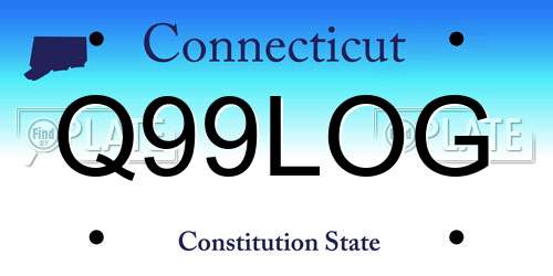 Q99LOG Connecticut License Plate