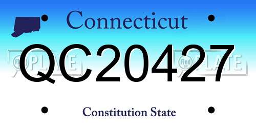 QC20427 Connecticut License Plate