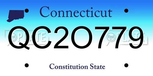 QC2O779 Connecticut License Plate