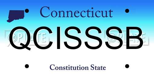 QCISSSB Connecticut License Plate
