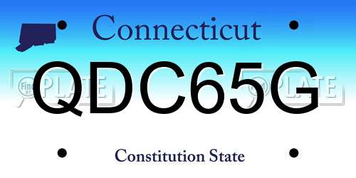 QDC65G Connecticut License Plate